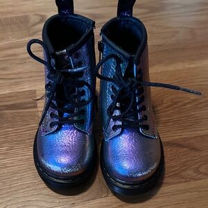 Dr. Martens Toddler Iridescent Lace-Up Boots 7C